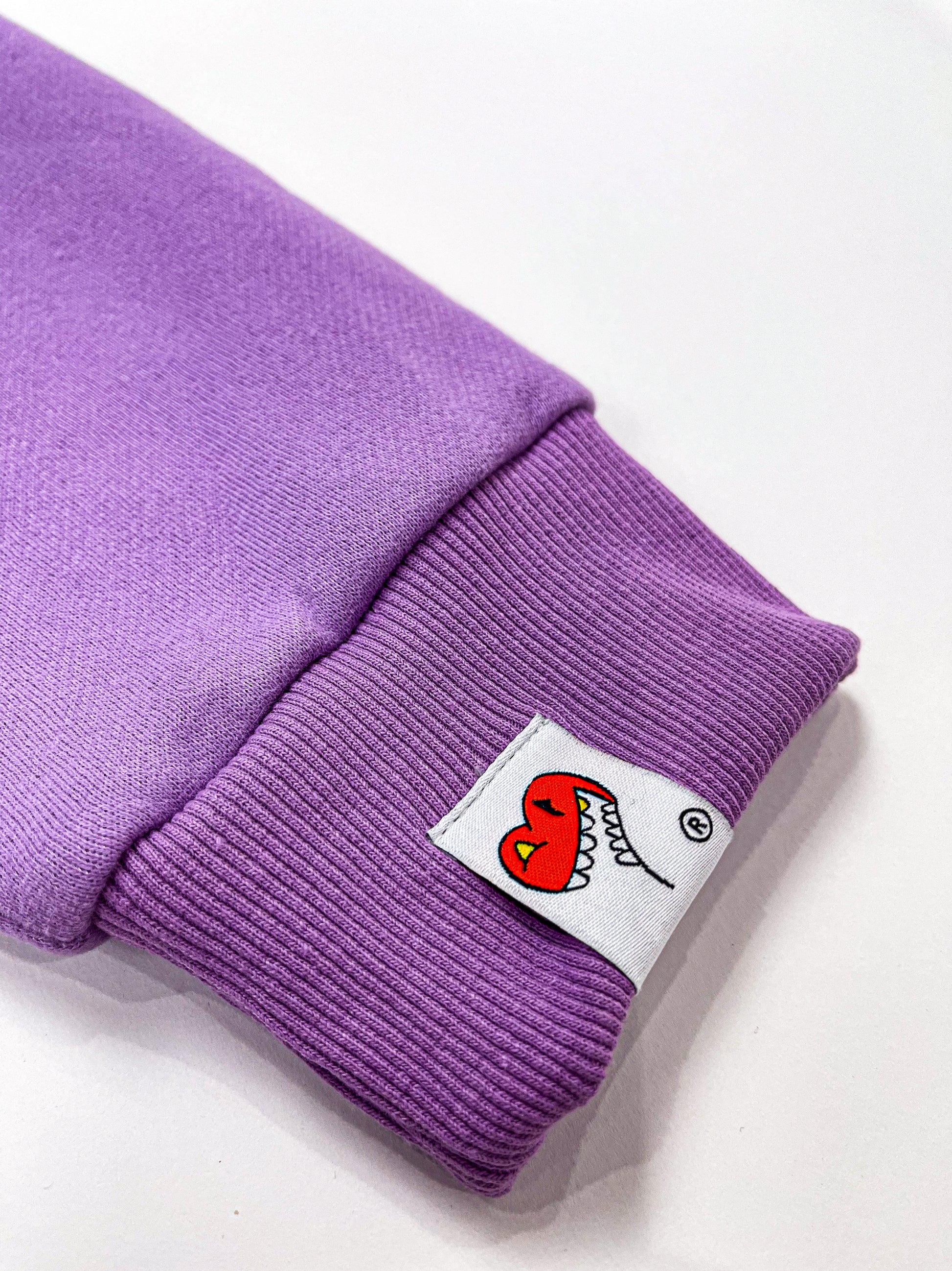 Oversized Hoodie Champion Sweater Light Purple Heart Champion